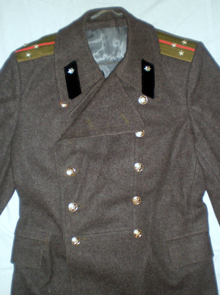   Army Military Officer Uniform Colonel Season Long Coat Overcoat