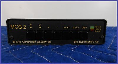 BIO ELECTRONICS MCG 2 MICRO CHARACTER GENERATOR   FREE U.S. SHIPPING 