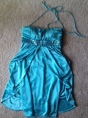   Formal Prom cocktail Dress pastel blue Mini Party Evening Dress