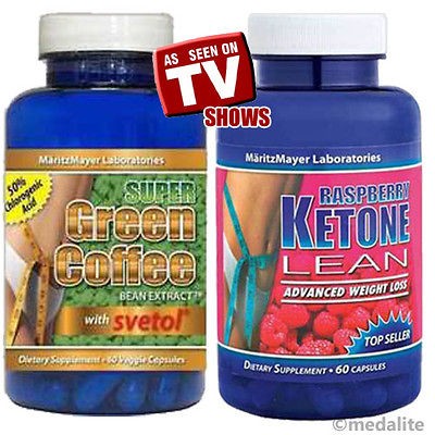 RASPBERRY KETONE & SUPER GREEN COFFEE BEAN EXTRACT SVETOL FAT WEIGHT 