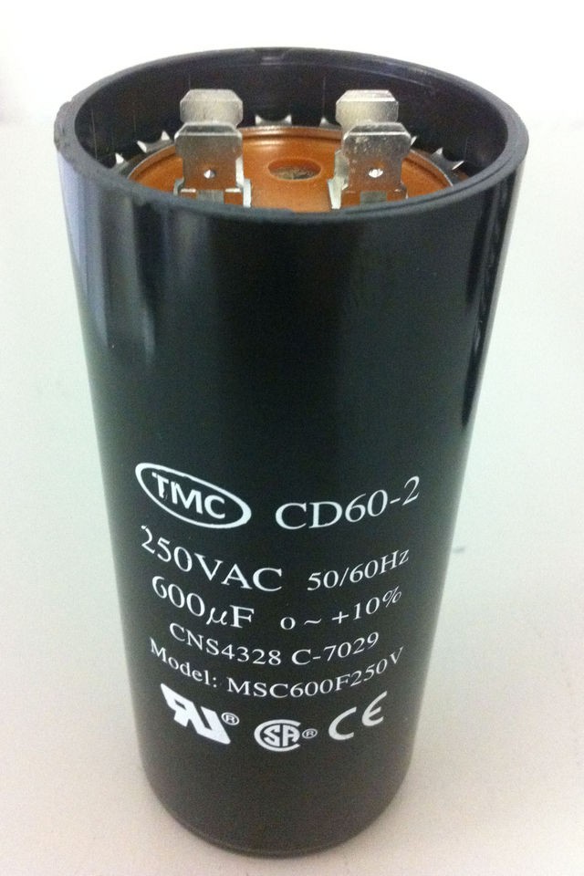   CAPACITOR 600uf 250V 50/60Hz, 600MFD 220VAC 250VAC AIR COMPRESSOR