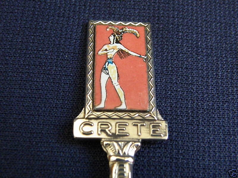 CRETE GREEK ISLAND ISLANDS Collector Souvenir SPOON New