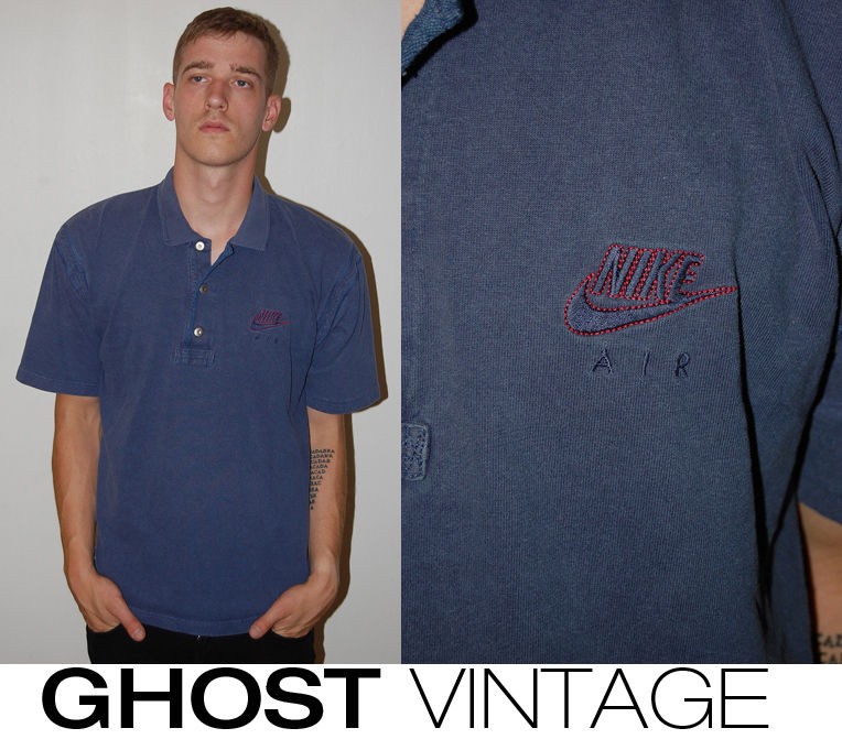   vtg 90s mens POLO SHIRT (M) embroidered THROWBACK jordan golf michael