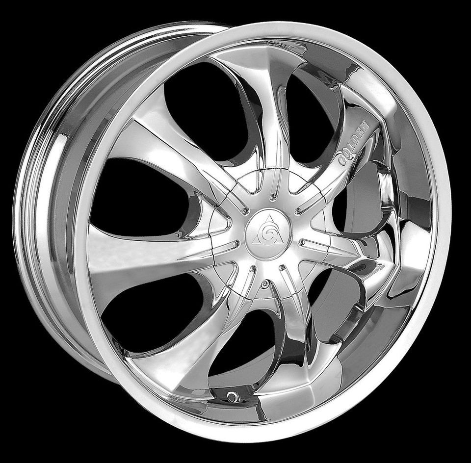 22x9.5 GOLDEN 120 22 INCH CHROME WHEELS RIMS 120 5X127/135 +13 CB 87 