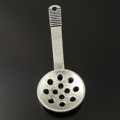   Silver Tone Strainer Skimmer Pendant Charm Kitchen Ware 36371 020G