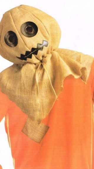 HALLOWEEN SCARY PUMPKIN SCARECROW FANCY DRESS COSTUME