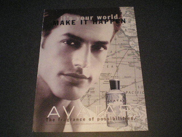 1998 Avatar Mens Cologne Retro Ad