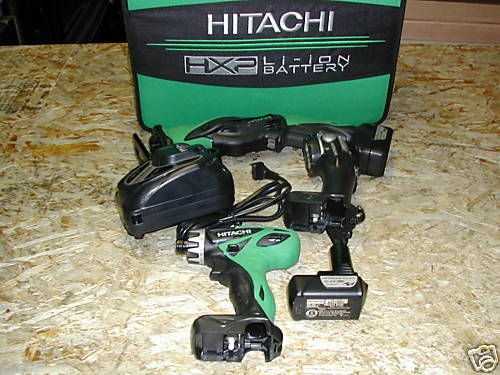 Hitachi 3 Tool Cordless Micro Combo Kit 10.8 Volt Lith