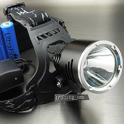 1600Lm CREE XM L XML T6 LED Headlamp Rechargeable Headlight 18650 SET 