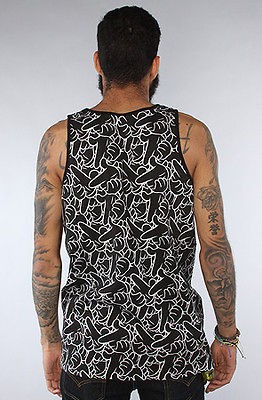 CROOKS AND CASTLES AIR GUN TANK TOP BLACK PICK SIZE 10 DEEP L R G 