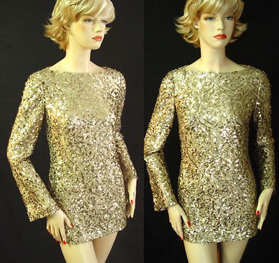 1495 NWT ST JOHN COUTURE STRETCHY TUNIC TOP SZ 4 ANTIQUE GOLD 