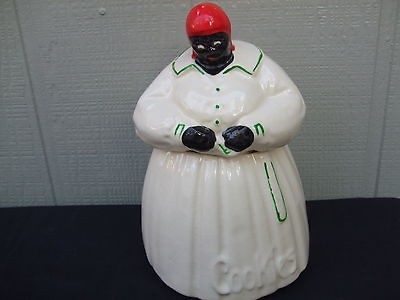 Vintage 1940s Mc Coy Cookie Jar Mammy Marked Mc Coy Excellent 