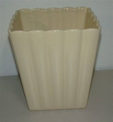 Mary Carol Home Collection Ceramic Trash Can Cream Free Ship