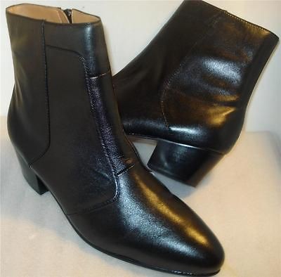 GIORGIO BRUTINI mens boots CUBAN HEEL Black USsz 11 W