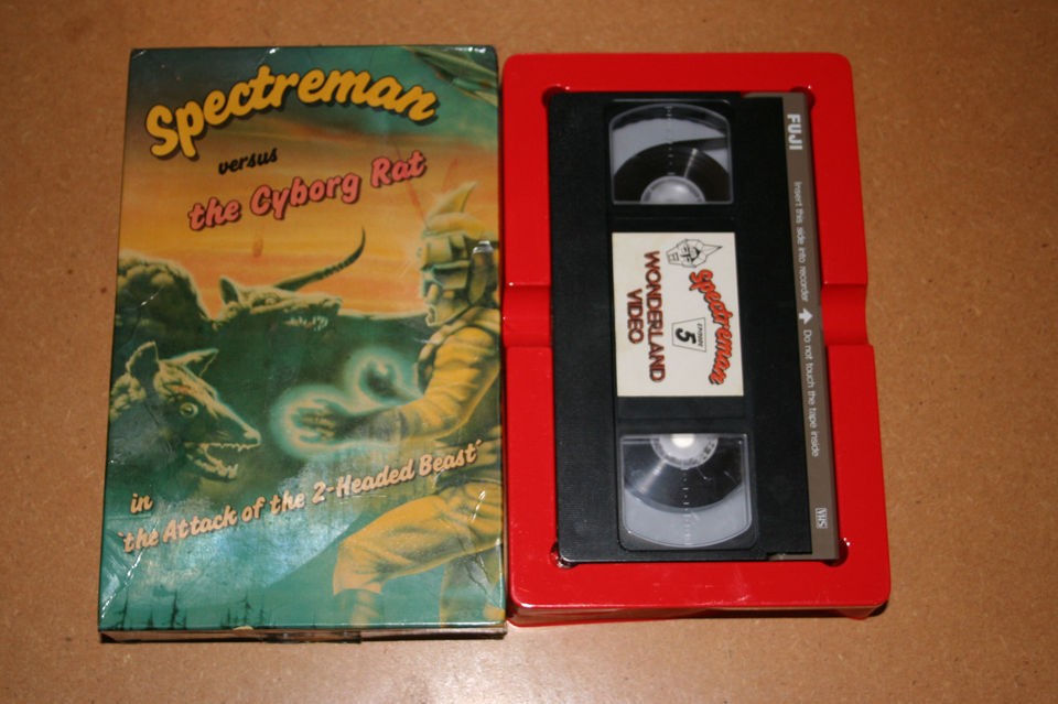 SPECTREMAN vs. CYBORG RAT rare big box vhs ATTACK OF THE 2 HEADED 