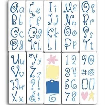 New Provo Craft CUTTLEBUG Curls & Swirls Alphabet Dies