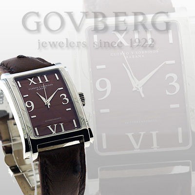 Cuervo Y Sobrinos Prominente Classico Automatc Watch Tabacco Dial 1010 