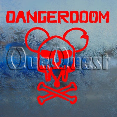 DANGER DOOM Decal MOUSE MASK MF HIP HOP Car Sticker