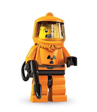 Lego #8804 Mini figure Series 4 HAZMAT GUY