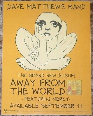 DAVE MATTHEWS BAND Away From The World RARE 2012 Ltd Ed Mini Poster 