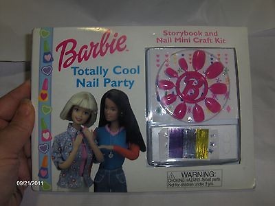   Cool Nail Party Book Storybook & Fingernail Mini Craft Kit Decor