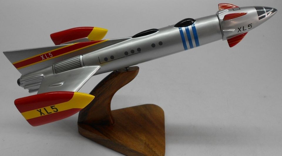 Fireball XL 5 Anderson XL5 Airplane Dried Wood Model Small New