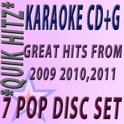 POP CD+G KARAOKE QUIK HITZ FROM 2009 /2011 W/BEYONCE,RIHANNA,NE YO 