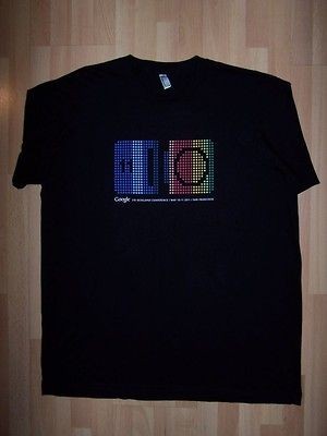 New GOOGLE I/O Developer Conference 2011 XL T Shirt San Francisco 