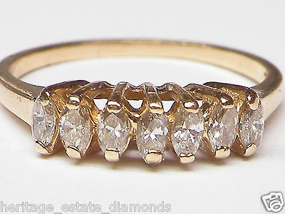   GOLD ESTATE DIAMOND .50 CTTW ANNIVERSARY RING @ $1  NR