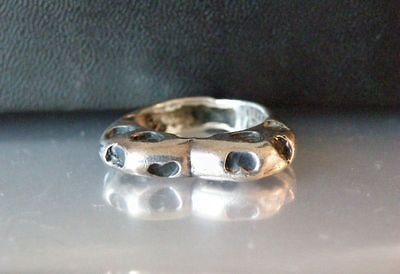 RARE DESIGNER DIAN MALOUF STERLING SILVER 925 HEART BAND MODERN RING 