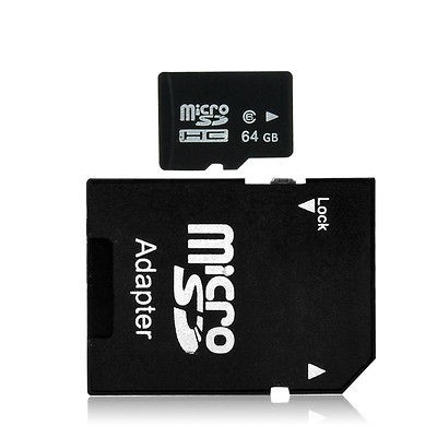   , 64 GB MicroSD TF Micro SD memory card + Free SD memory card adapter