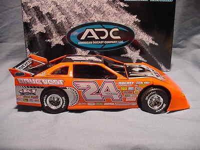   ECKERT # 24 DIRT LATE MODEL ADC 124 RAYEVEST HOOSIER RACE CAR DIECAST