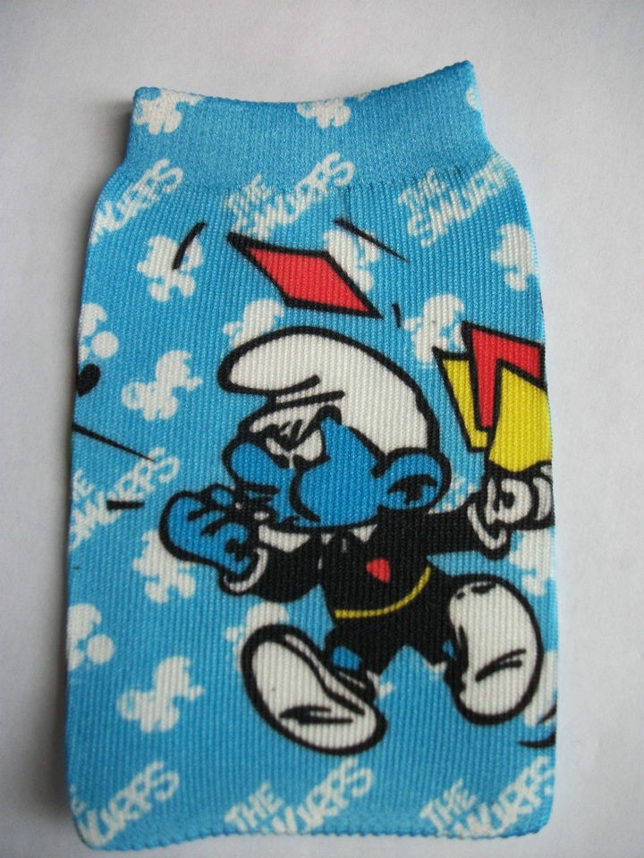 Fantastic Football Smurf Mobile Phone I pod Case Cover Sock # Ref