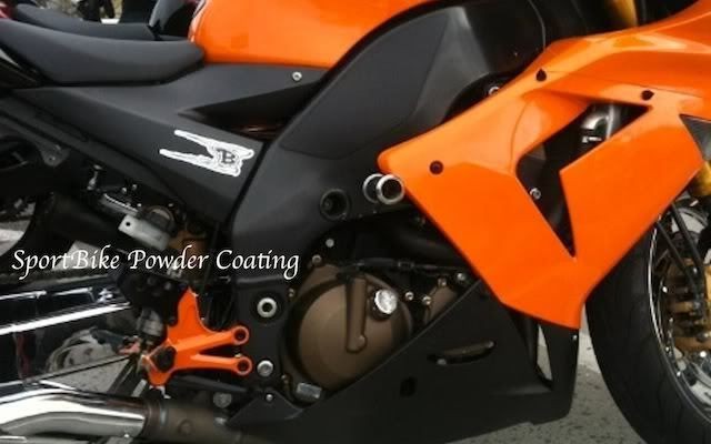 Powder Coating Coat Paint   DORMANT KAWASAKI BLAZING PEARL ORANGE 