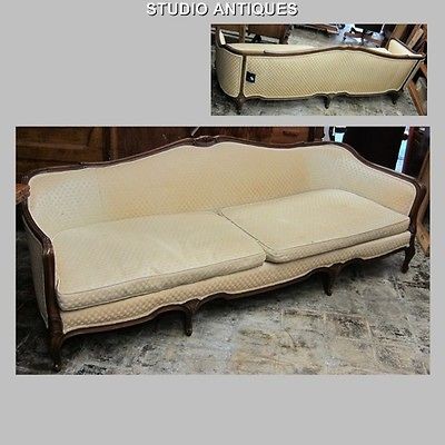 DREXEL HERITAGE COUCH SOFA High End Model Furniture CARVED WOOD 