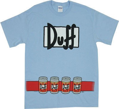 Duffman Costume   Simpsons T shirt