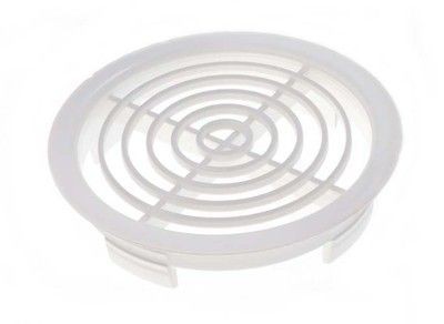 White Plastic Soffit Roof Vents 70mm 2 3/4 Inch Diameter 3A0 x2