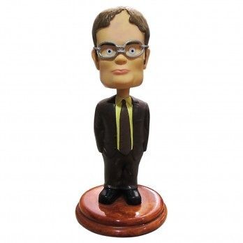 THE OFFICE OFFICIAL DWIGHT SCHRUTE BOBBLEHEAD ACTION NODDER RAINN 