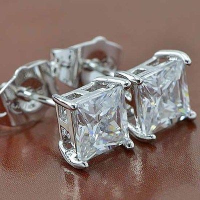 square stud earrings in Earrings