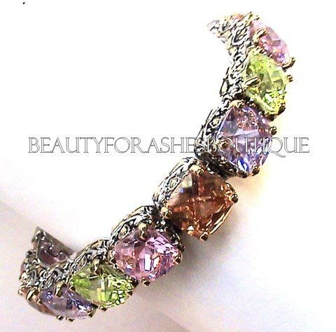 BEAUTY FOR ASHES DESIGN SIGNATURE MULTI LIGHT PREMIER CZ PARK BRACELET 