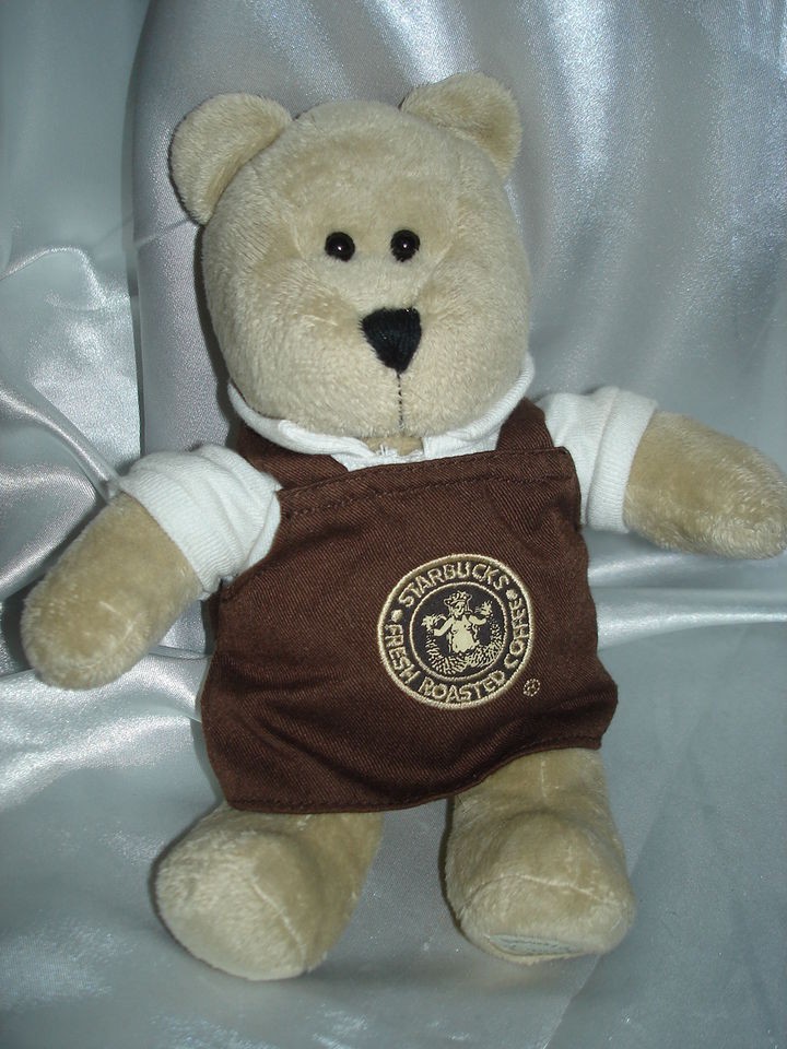 STARBUCKS PIKE PLACE MARKET SPLIT TAIL LOGO BROWN APRON BEARISTA BEAR 