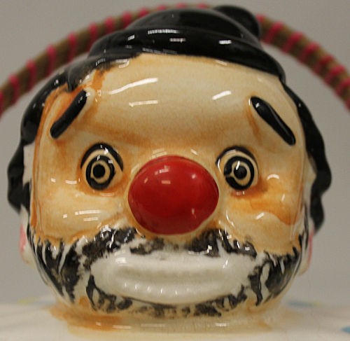 Vintage Clown with the 1000 Mile Stare Cookie Jar
