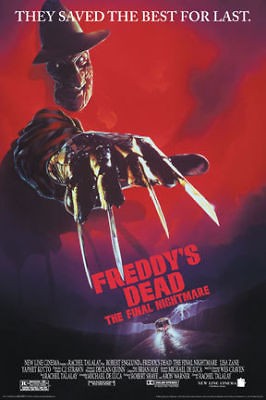 NIGHTMARE ON ELM ST POSTER  FREDDYS DEAD   NEW STREET   PRINT IMAGE 