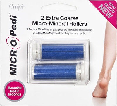 EMJOI MICRO PEDI 2 X EXTRA COARSE MICRO MINERAL ROLLERS REPLACEMENT 