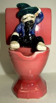 Empress Japan Cigarette Holder Ashtray HILLBILLY Wall Pocket Porcelain 