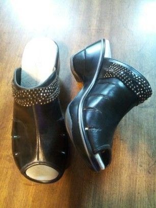 JAMBU VEGAN MIAMI BLACK OPEN TOE SLIP ON CLOG MULE SIZES 11 7 & 9.5