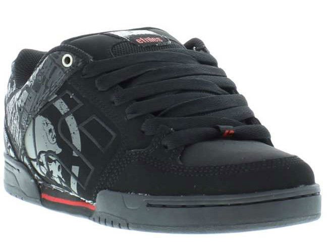 Etnies Shoes Genuine Metal Mulisha Charter Black Red Grey Mens Sizes 