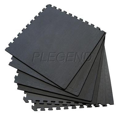   Thick Tradeshow Booth Flooring Gym Playground Foam EVA Mat Black