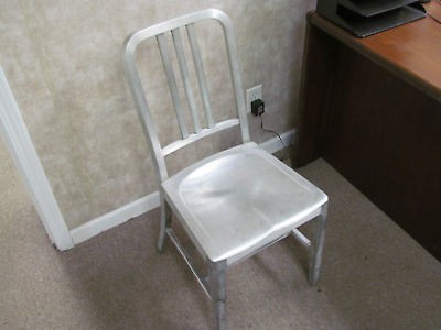 Good Form Aluminum Chair Navy Antique Vintage