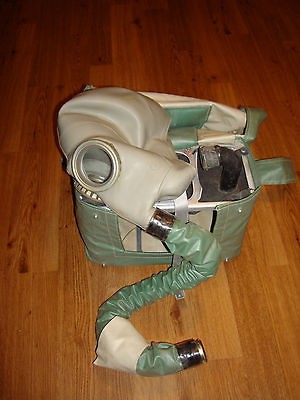 Russian Rebreather Gas Mask IP 4 RARE soviet cold war period original 